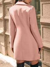 Double-Breasted Wool Blend Overcoat - Trendsi - Flyclothing LLC