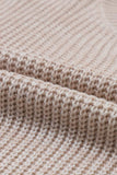 Cable-Knit Round Neck Dropped Shoulder Sweater - Trendsi - Flyclothing LLC