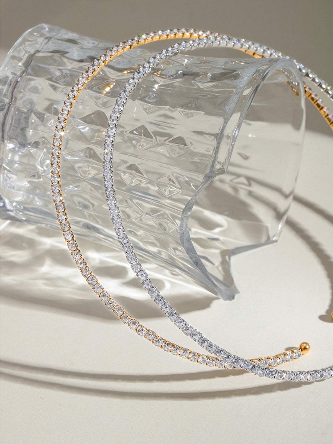 Stainless Steel Inlaid Zircon Necklace - Trendsi - Flyclothing LLC