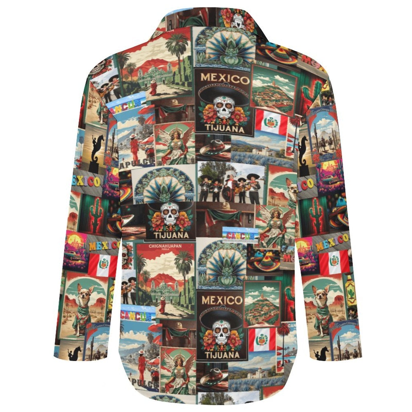 Baha Ranch Colores de Mexico Destination Mexico Button Up Shirt
