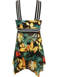 Cutout Printed Two-Piece Swim Set - Trendsi - Flyclothing LLC