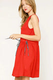 Umgee Round Neck Sleeveless Tank Dress with Pockets - Trendsi - Flyclothing LLC