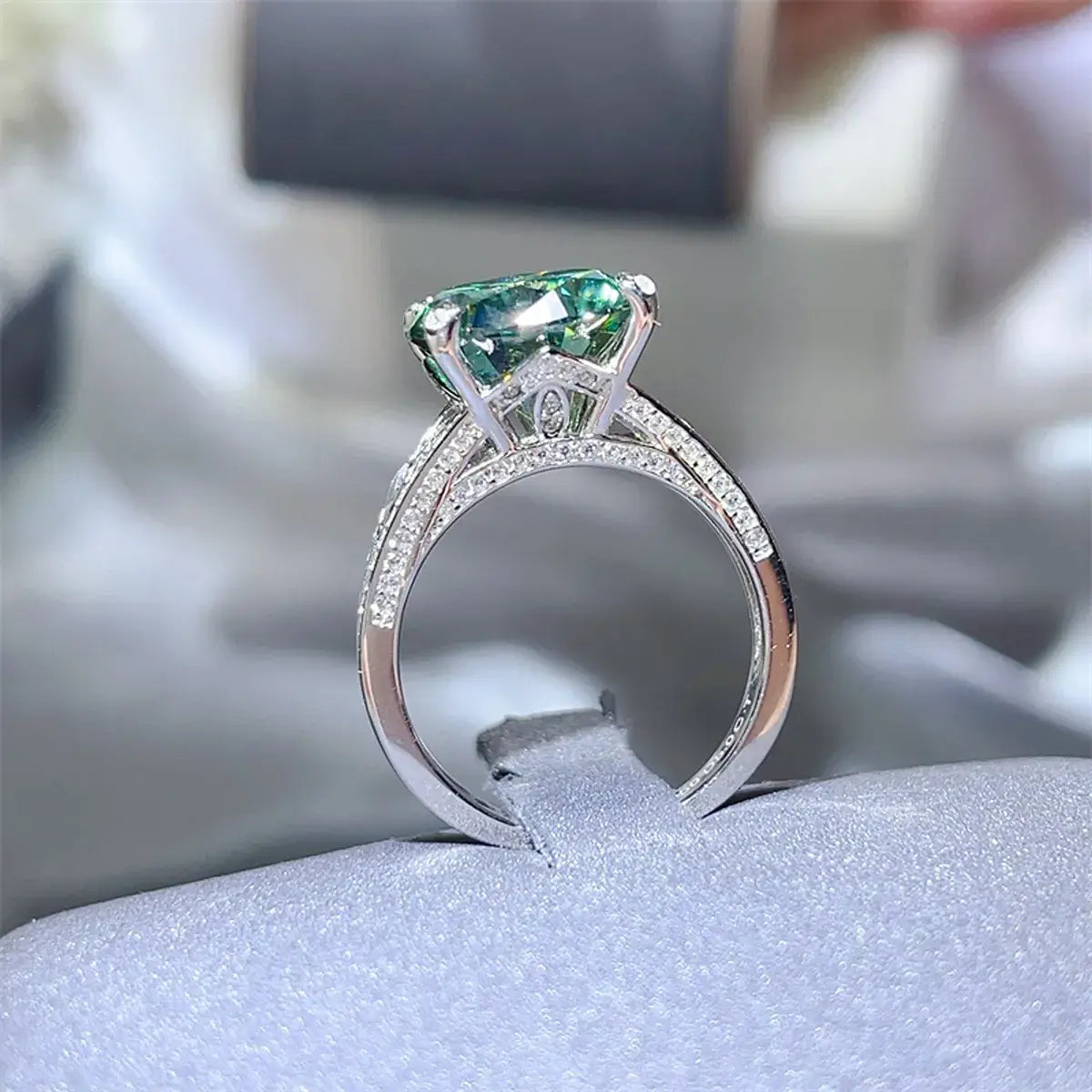 5 Carat Moissanite 925 Sterling Silver Ring - Trendsi - Flyclothing LLC