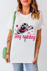 Graphic Round Neck Short Sleeve T-Shirt - Trendsi - Flyclothing LLC