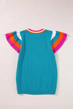 Color Block Round Neck Knit Top - Trendsi - Flyclothing LLC