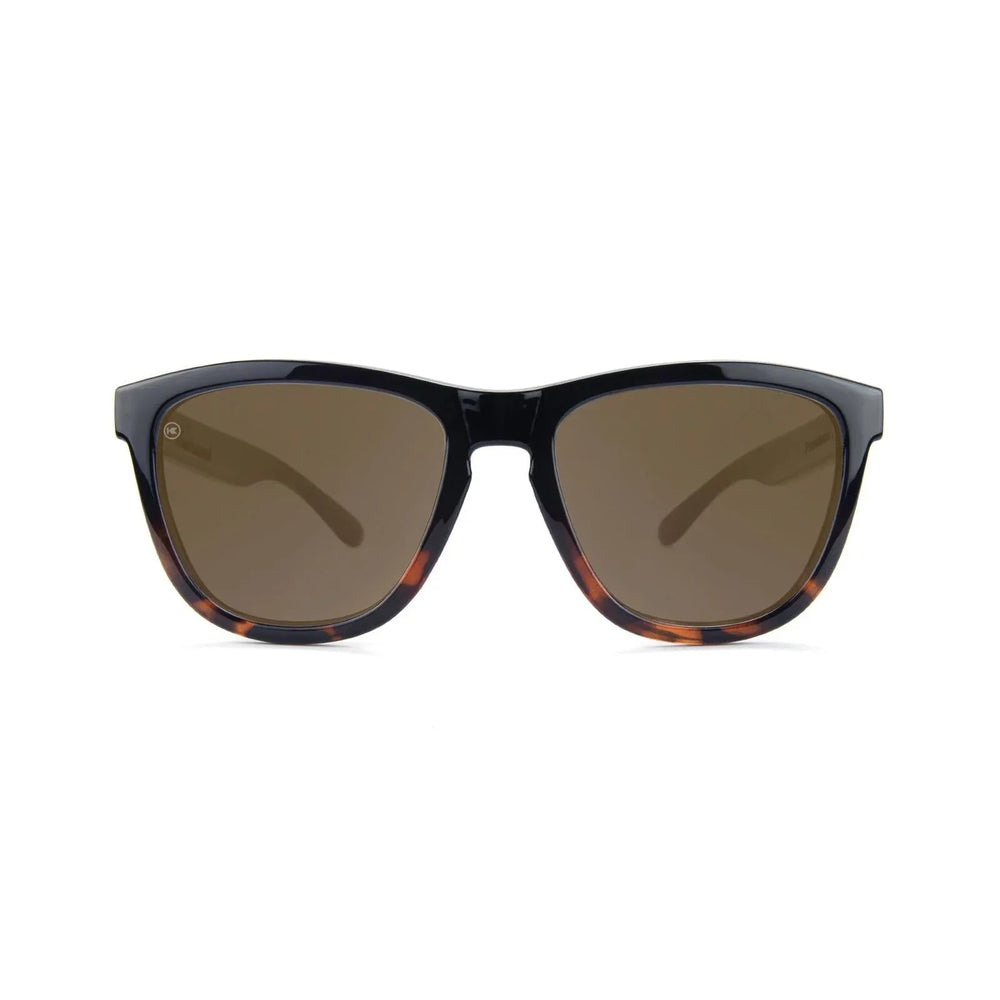 Glossy Black and Tortoise Shell Fade / Amber Premiums - Knockaround - Flyclothing LLC