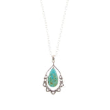 Lace Turquoise and Sterling Silver Necklace
