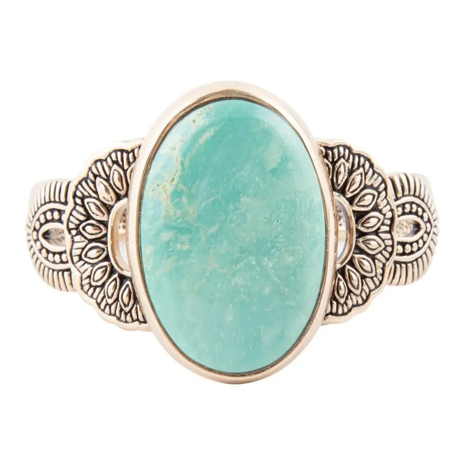 Agave Turquoise and Bronze Statement Cuff Bracelet - Barse Jewelry - Flyclothing LLC