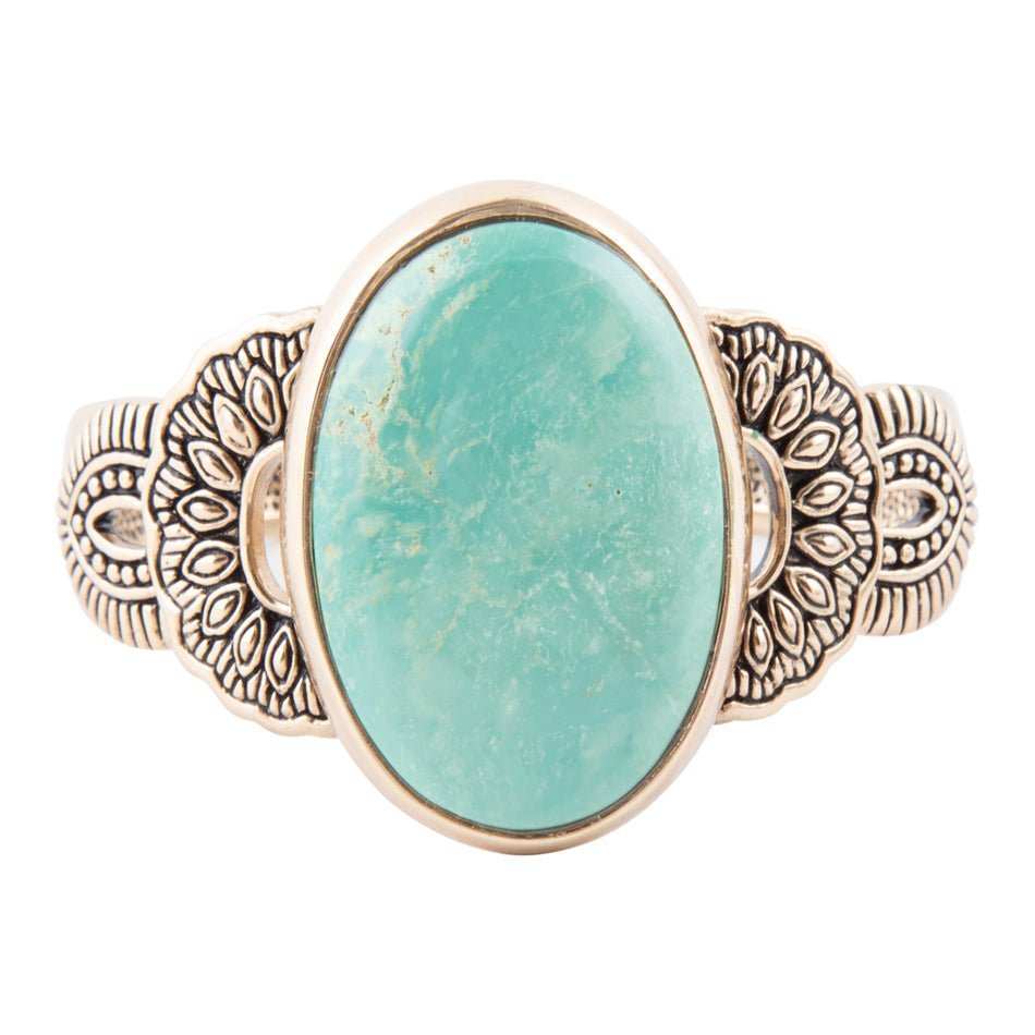 Agave Turquoise and Bronze Statement Cuff Bracelet - Barse Jewelry - Flyclothing LLC