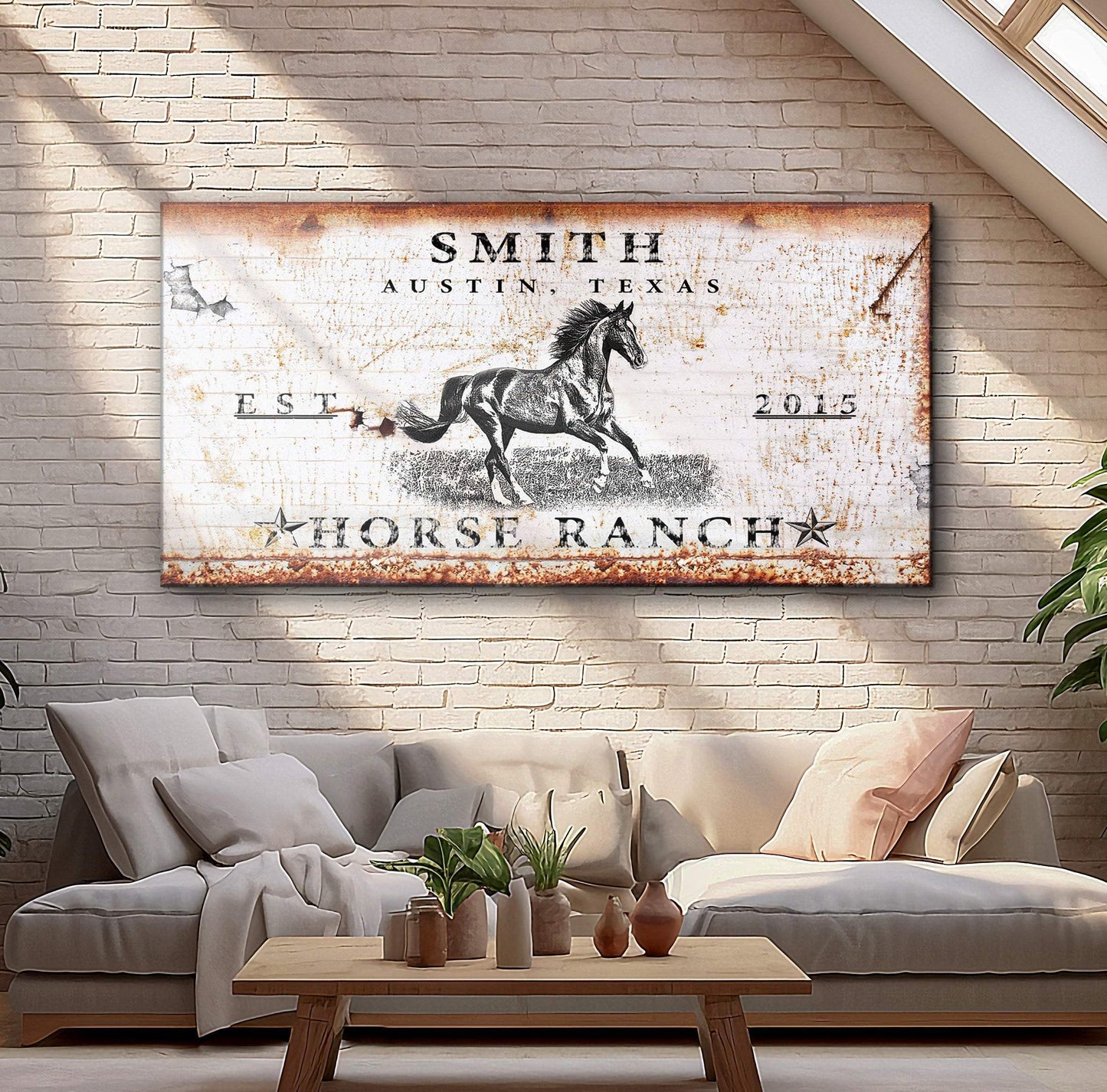 Rustic Horse Ranch Sign - Tailored Canvases - Flyclothing LLC