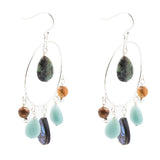 Ajo Abalone Sterling Silver Circle Earrings - Barse Jewelry