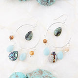 Ajo Abalone Sterling Silver Circle Earrings - Barse Jewelry - Flyclothing LLC