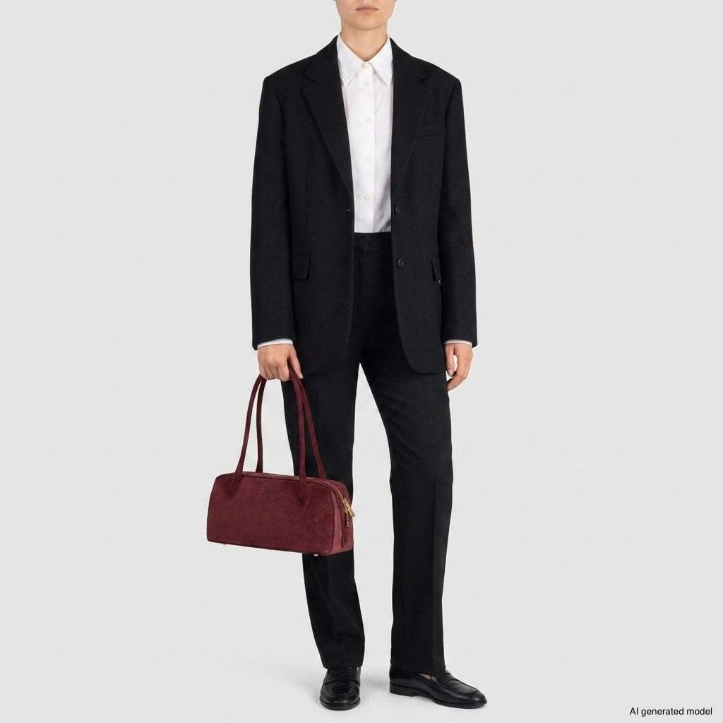 Italian Genuine Suede Shoulder Bag | Pavia
