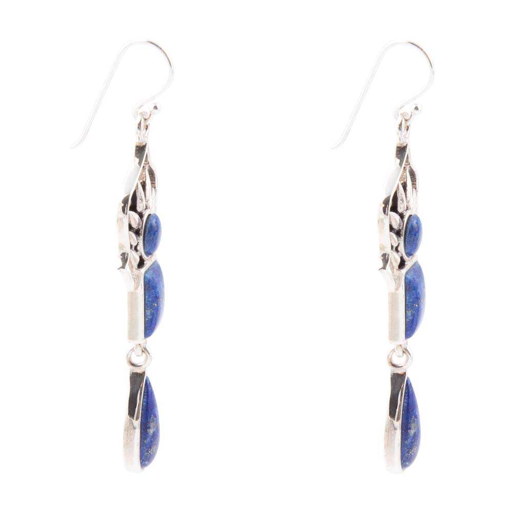 Albie Blue Lapis and Sterling Silver Drop Earrings - Barse Jewelry - Flyclothing LLC
