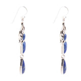 Albie Blue Lapis and Sterling Silver Drop Earrings - Barse Jewelry