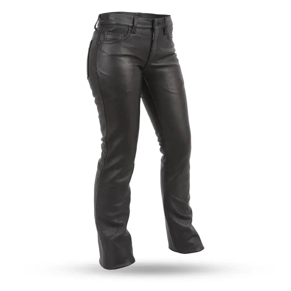 Alexis Women's Leather Pants - First Manufacturing Company - Flyclothing LLC