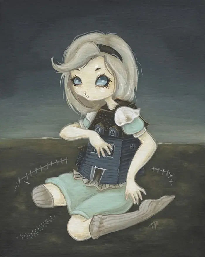 Black Market Art Company Alice and the White Rabbits House Print - Black Market Art Company - Flyclothing LLC