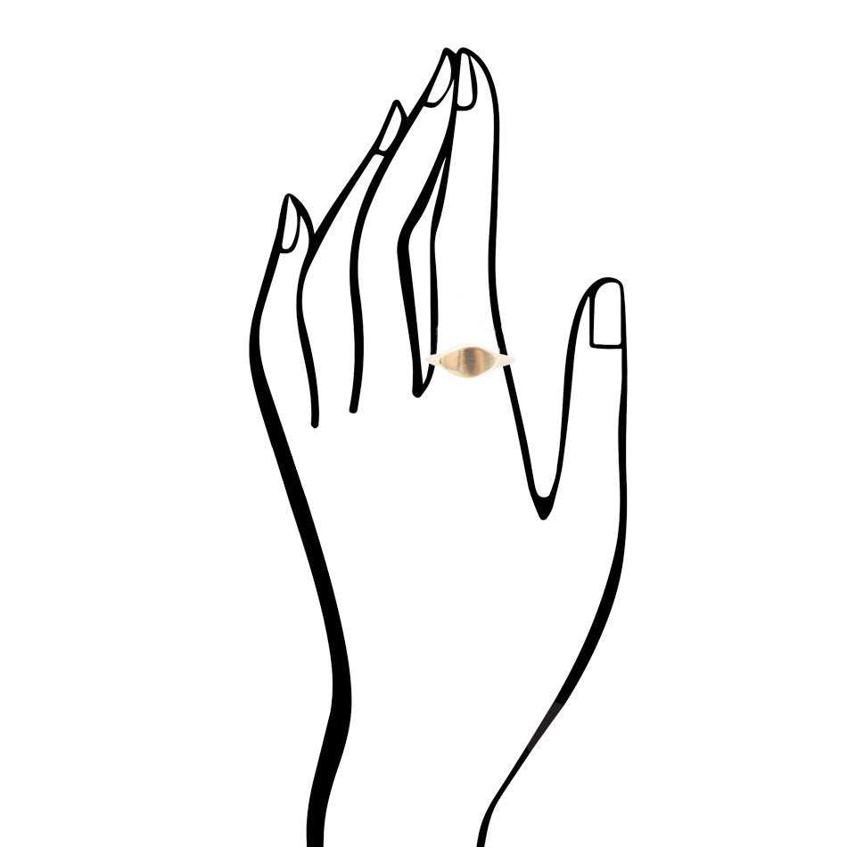 All Bronze Small Signet Ring - Barse Jewelry - Flyclothing LLC