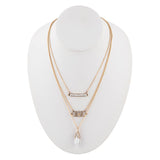 White Howlite and Bronze All Layered Up - Barse Jewelry