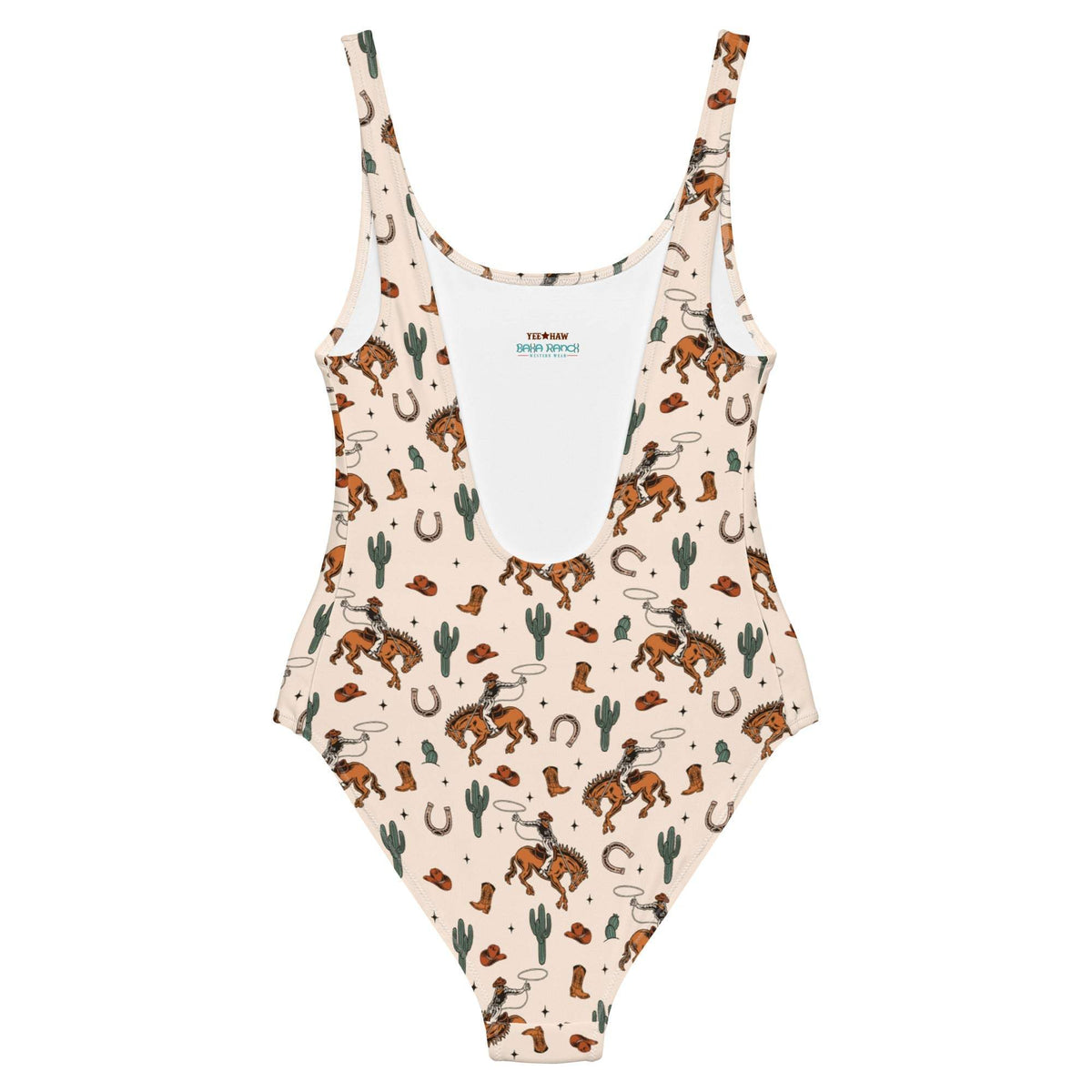 Baha Ranch Yeehaw Rodeo Cowboy One-Piece Swimsuit - Baha Ranch Western Wear - Flyclothing LLC