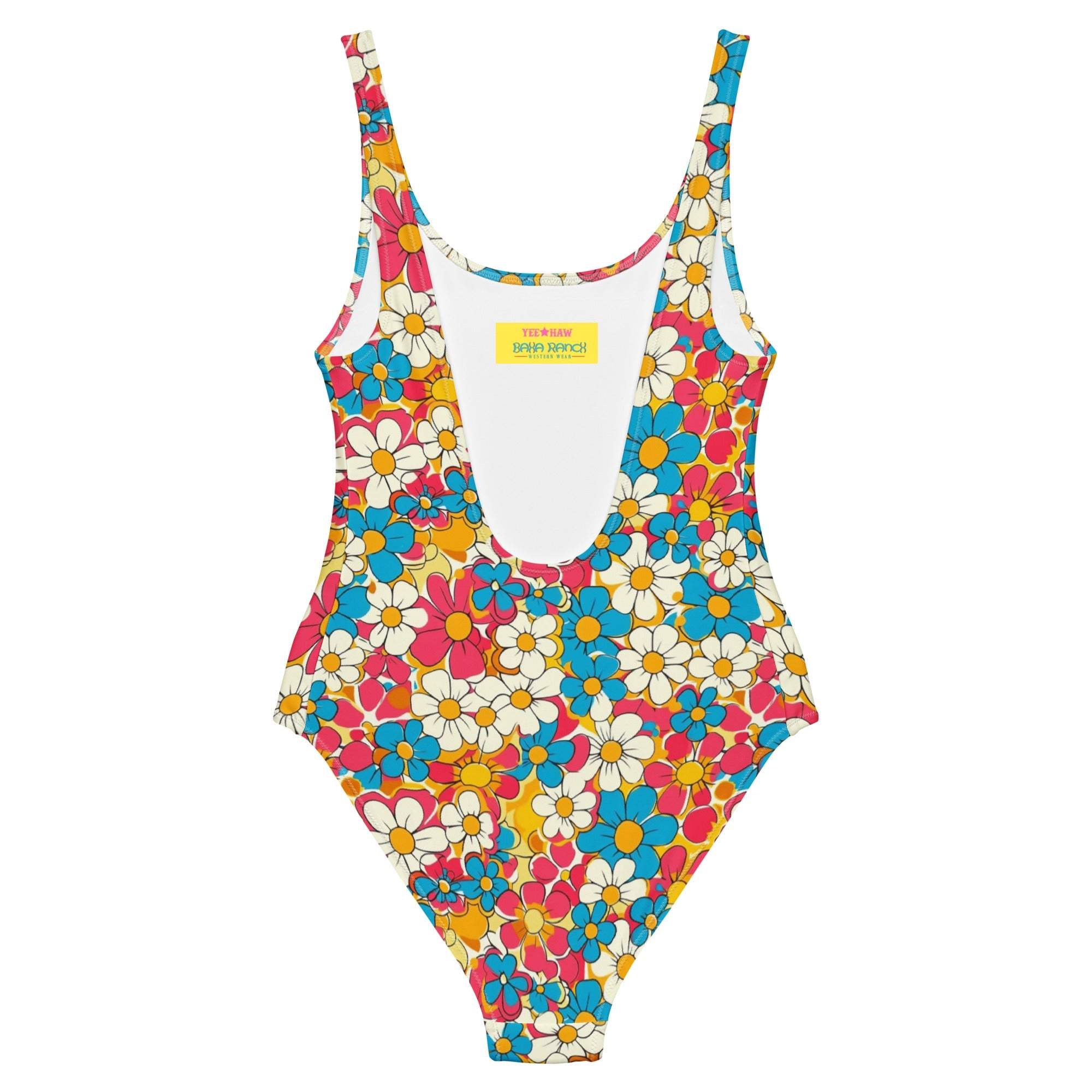 Baha Ranch Yeehaw Flower Child One-Piece Swimsuit - Baha Ranch Western Wear - Flyclothing LLC
