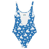 Baha Ranch Yeehaw Blue Rodeo Cowboy One-Piece Swimsuit - Baha Ranch Western Wear - Flyclothing LLC