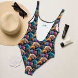 Baha Ranch Yeehaw Wild Horses One-Piece Swimsuit