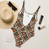 Baha Ranch Yeehaw Southwest Diamond One-Piece Swimsuit