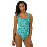 Baha Ranch Yeehaw Turquoise Horseshoe One-Piece Swimsuit