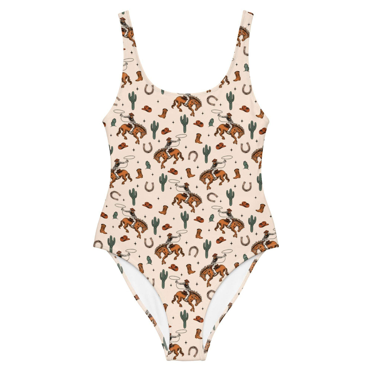 Baha Ranch Yeehaw Rodeo Cowboy One-Piece Swimsuit - Baha Ranch Western Wear - Flyclothing LLC
