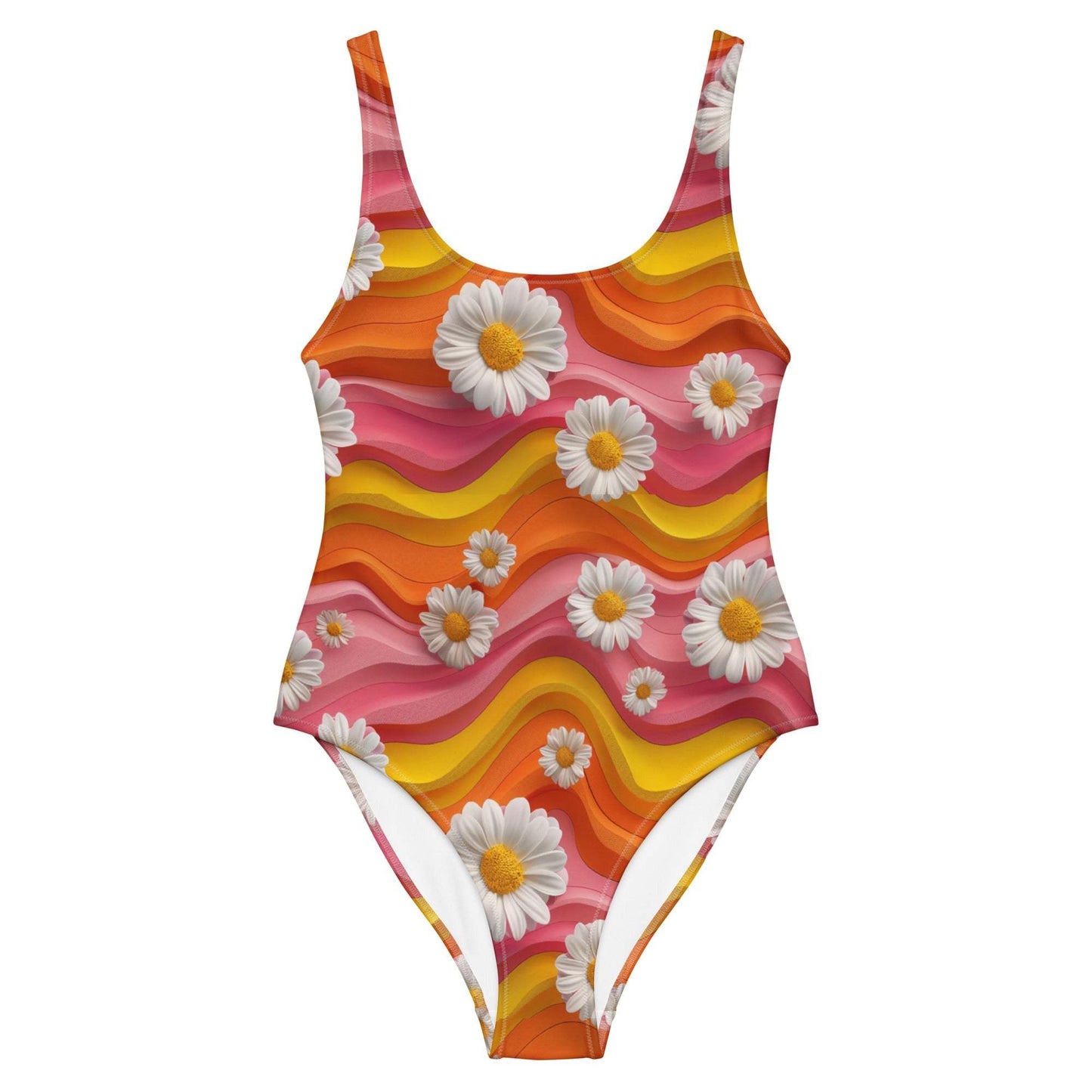 Baha Ranch Yeehaw Groovy Floral One-Piece Swimsuit - Baha Ranch Western Wear - Flyclothing LLC