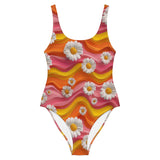 Baha Ranch Yeehaw Groovy Floral One-Piece Swimsuit - Baha Ranch Western Wear - Flyclothing LLC