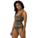 Baha Ranch Yeehaw Turquoise Aztec One-Piece Swimsuit - Baha Ranch Western Wear - Flyclothing LLC