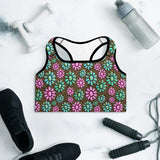 Pink Turquoise Cowgirl Sports Bra
