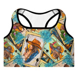Feelin' Lucky Cowgirl Padded Sports Bra