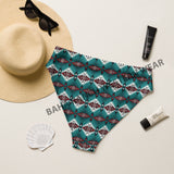 Baha Ranch Yeehaw Teal Burgandy Bikini Bottom