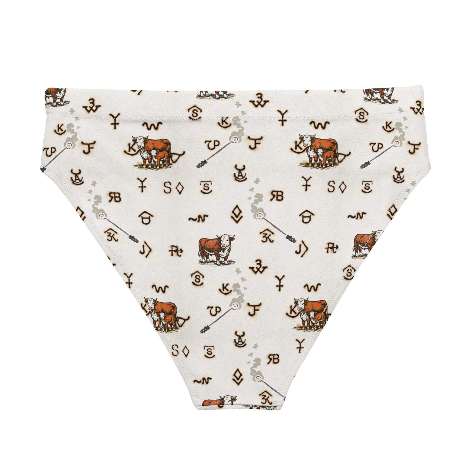 Baha Ranch Yeehaw Hereford Brands Bikini Bottom - Baha Ranch Western Wear - Flyclothing LLC