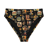 Baha Ranch Yeehaw Vintage Cowboy Collage Bikini Bottom - Baha Ranch Western Wear - Flyclothing LLC