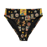 Baha Ranch Yeehaw Vintage Cowgirl Collage Bikini Bottom - Baha Ranch Western Wear - Flyclothing LLC