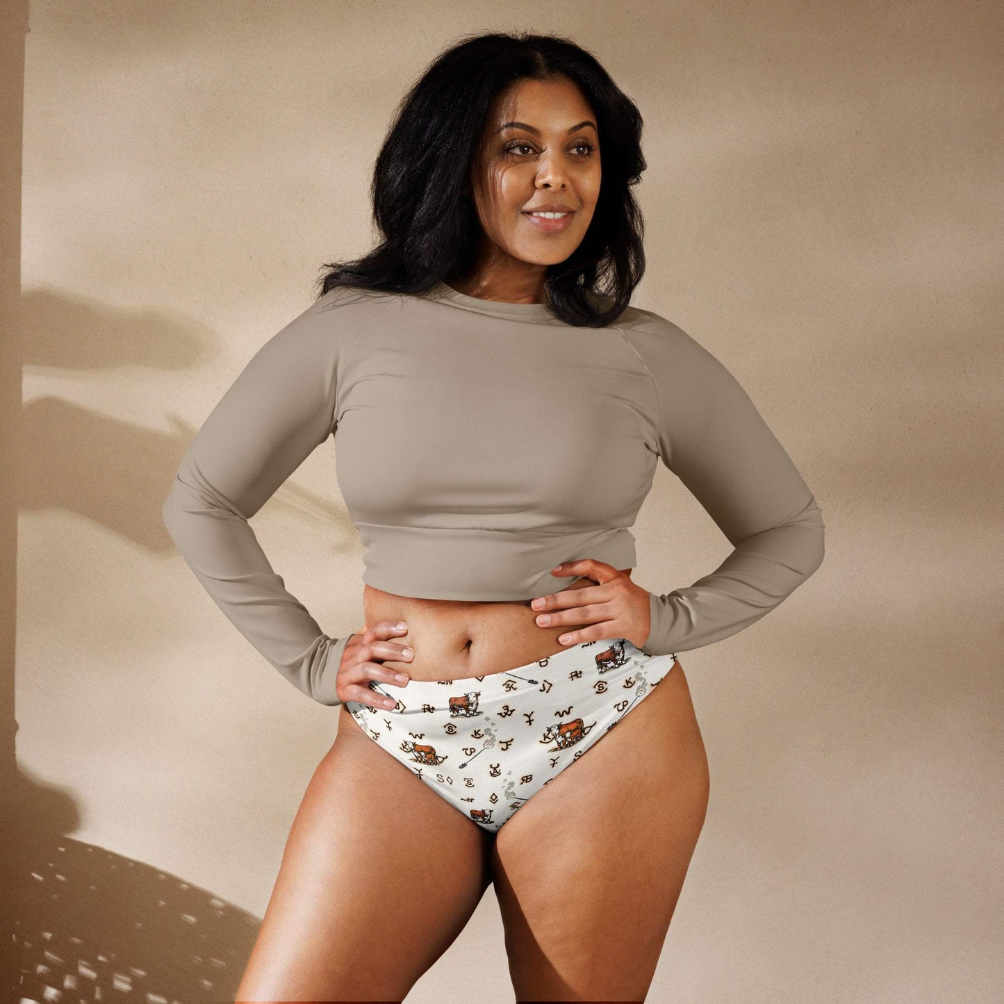Baha Ranch Yeehaw Hereford Brands Bikini Bottom - Baha Ranch Western Wear - Flyclothing LLC