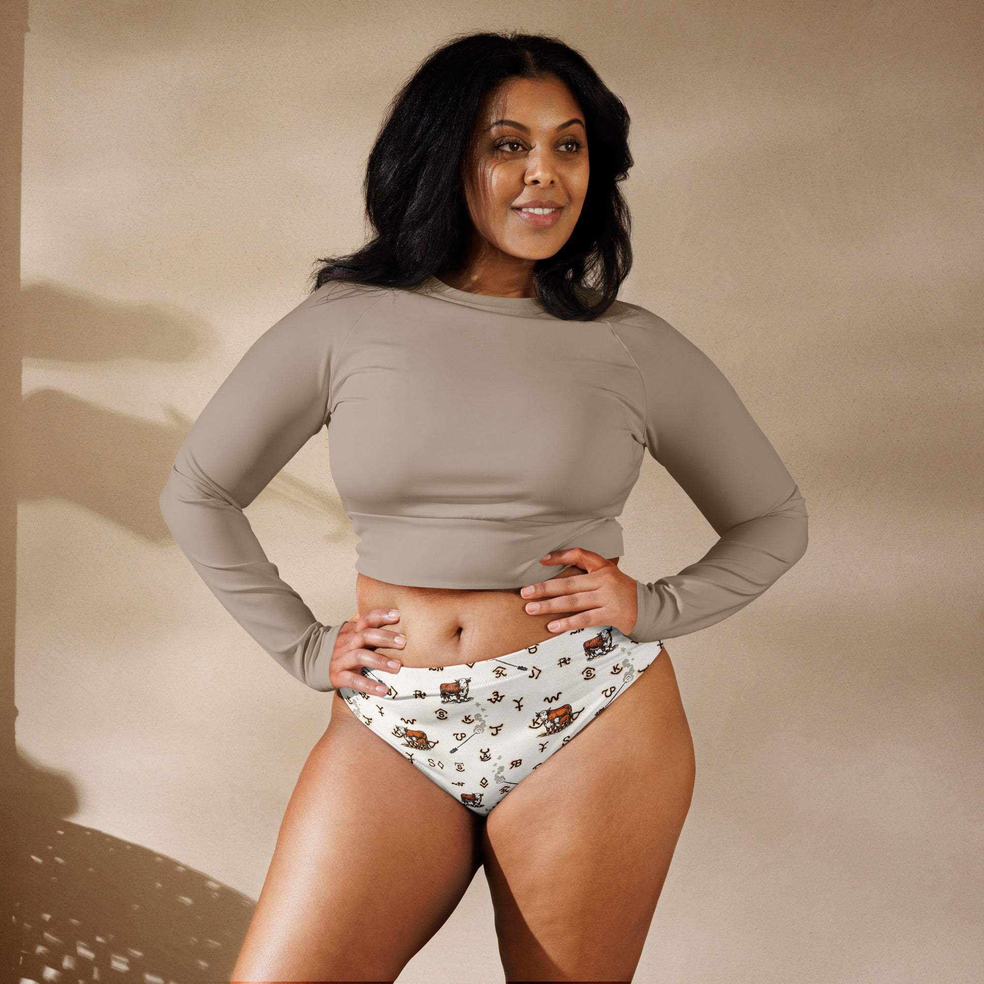 Baha Ranch Yeehaw Hereford Brands Bikini Bottom - Baha Ranch Western Wear - Flyclothing LLC