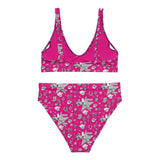 Baha Ranch Yeehaw Magenta Rhinestone Cowgirl Turquoise Bikini