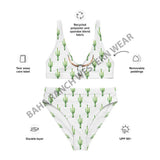 Yeehaw Desert Dweller Bull Skull Cactus Bikini