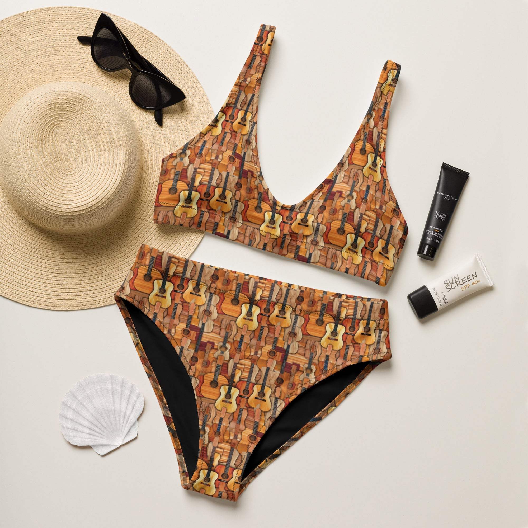 Baha Ranch Yeehaw Guitars Bikini - Baha Ranch Western Wear - Flyclothing LLC