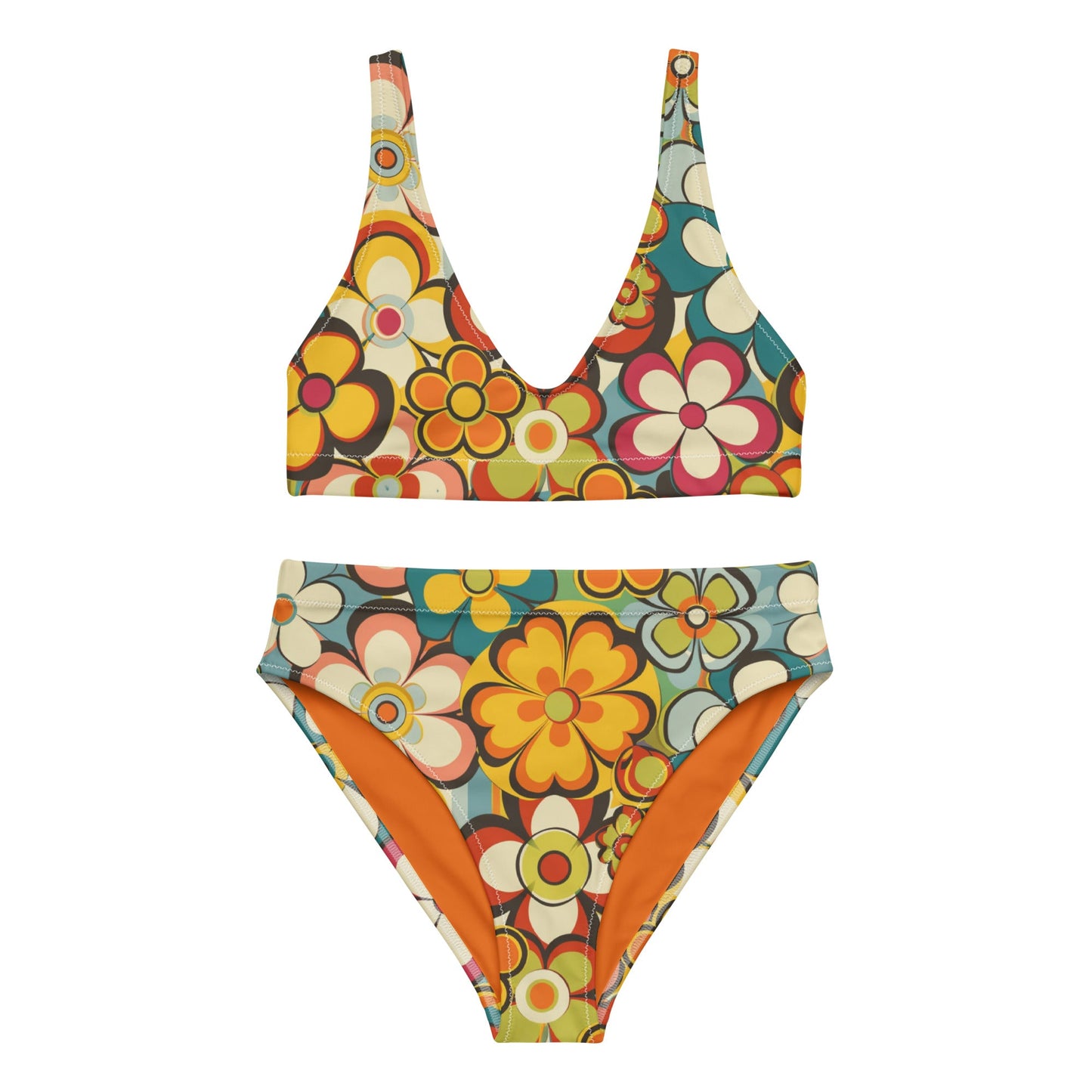 Baha Ranch Yeehaw Woodstock Retro Floral Bikini