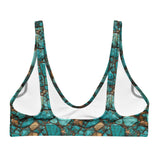 Baha Ranch Yeehaw All Turquoise Bikini Top