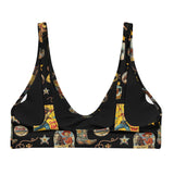 Baha Ranch Yeehaw Vintage Cowgirl Collage Bikini Top - Baha Ranch Western Wear - Flyclothing LLC