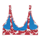 Baha Ranch Yeehaw Red Rodeo Cowboy Bikini Top - Baha Ranch Western Wear - Flyclothing LLC
