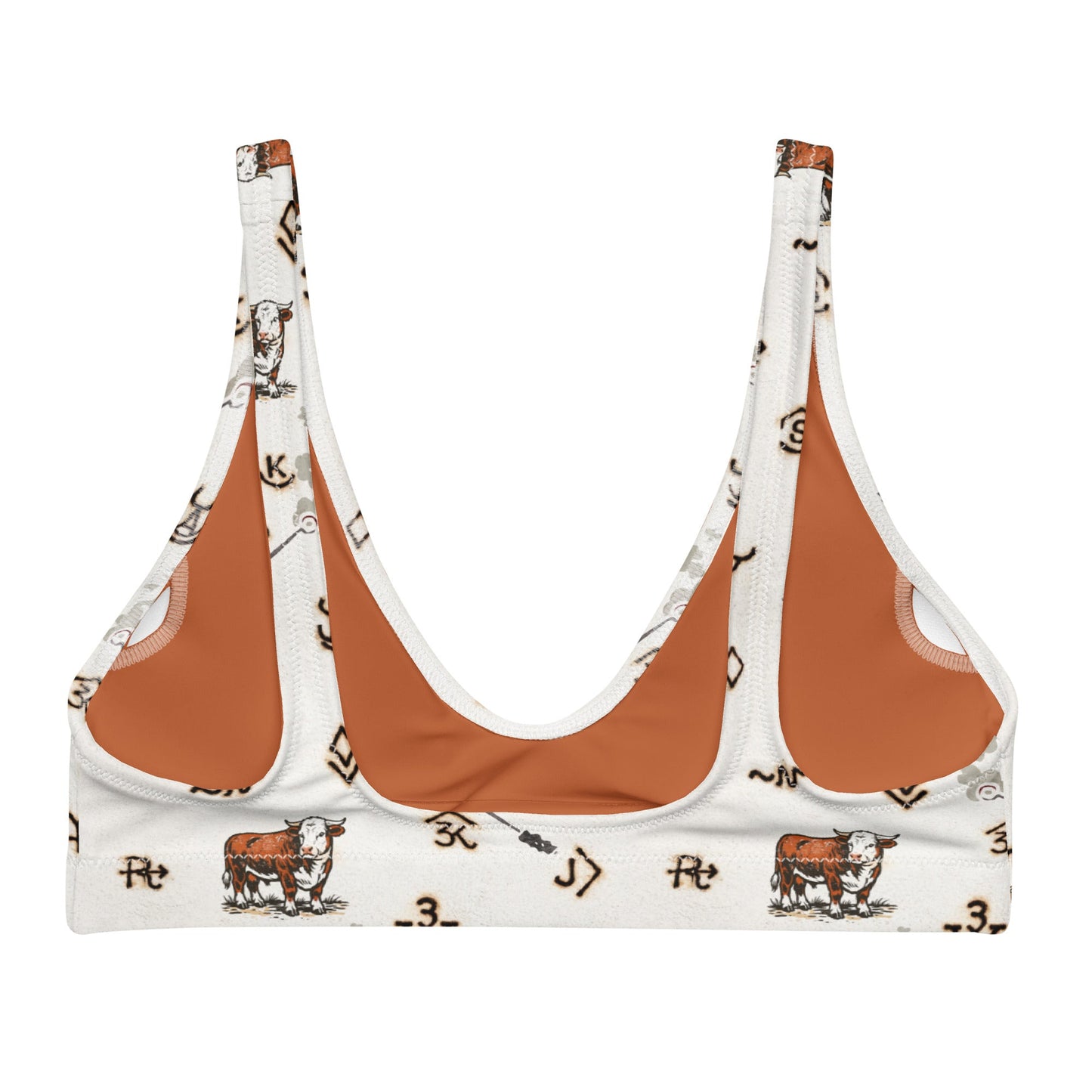 Baha Ranch Yeehaw Hereford Brands Bikini Top