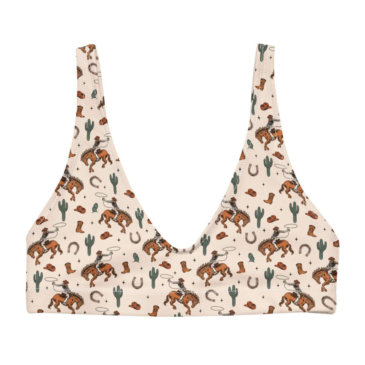 Baha Ranch Yeehaw Rodeo Cowboy Bikini Top - Baha Ranch Western Wear - Flyclothing LLC